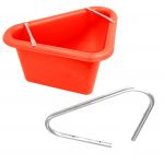 45lt Red Triangular Corner Feed Manger & Bracket (7122/32)